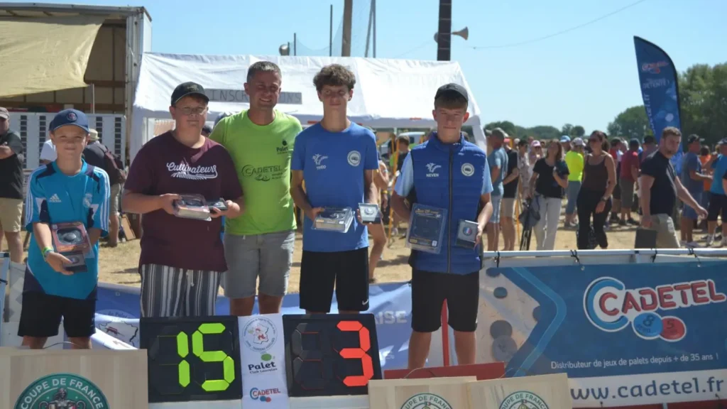 Finale de la Coupe de France enfants en doublette 2026 à la Fête du Palet du Palet Club de Lanrelas